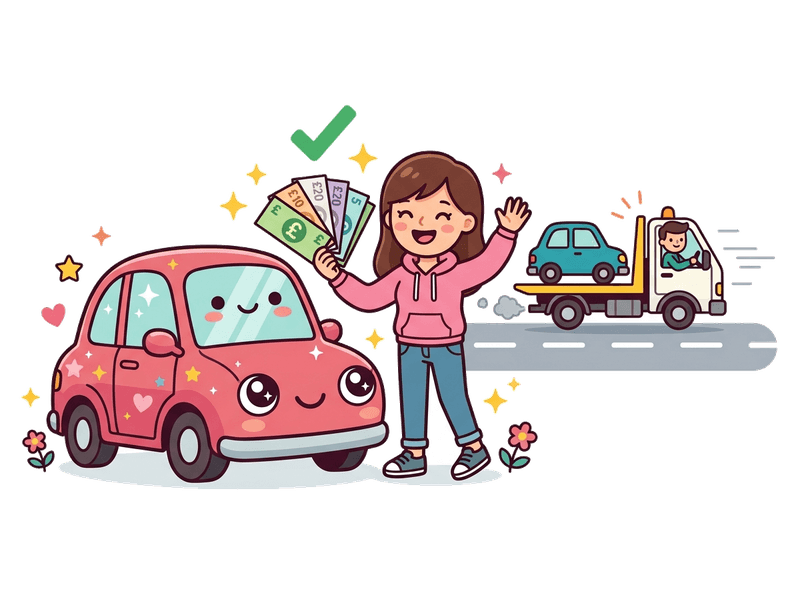 Step 4: Get Paid — Bank transfer on collection in Brixton & Streatham Hill. No waiting, no chasing. The money is yours before we drive away with your old car.